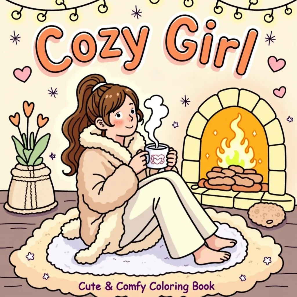 Food And Snacks Coloring Book - 28-stronne przytulne kolorowanki na Dzień Dziewczyn