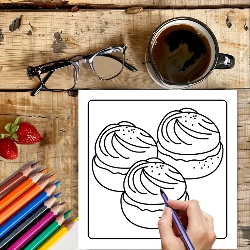 Książeczka do kolorowania dla  – Food And Snacks Coloring Book recenzja i cena