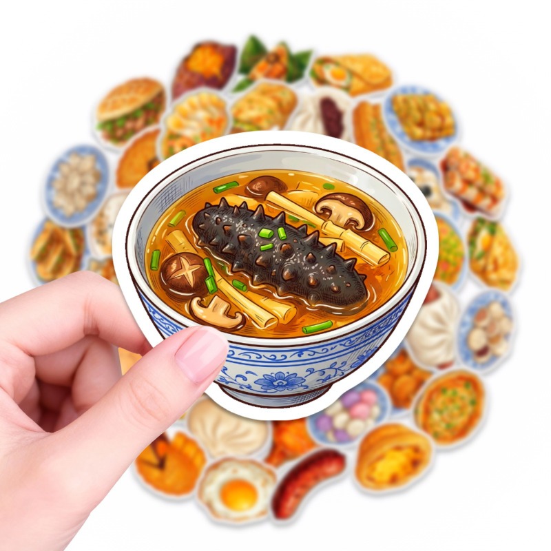 50 sztuk naklejek z motywami c – Food Good Snacks recenzja i cena