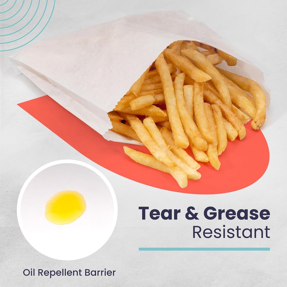 200 sztuk papierowych torebek  – Food Snacks Images recenzja i cena