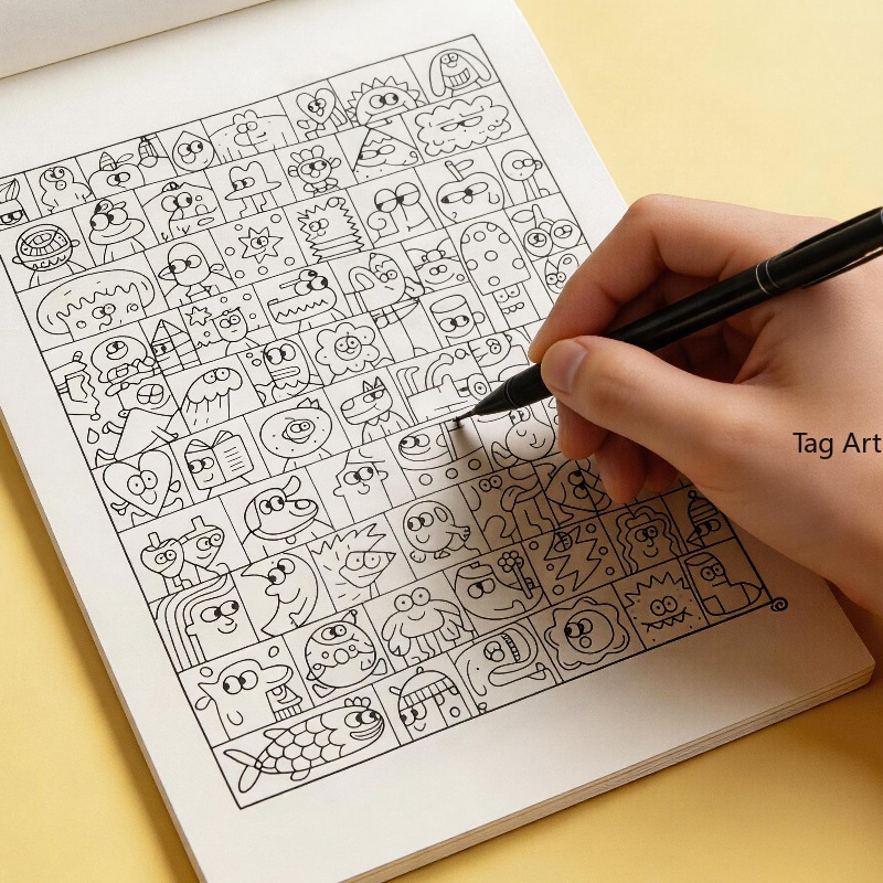 Książka z rysunkami do rysowan – Food And Snacks Coloring Book recenzja i cena