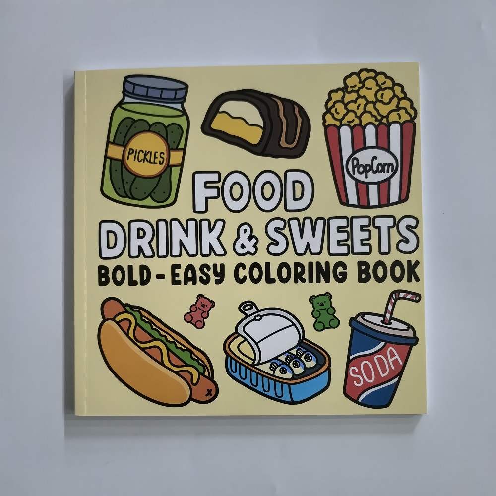 Książeczka do kolorowania dla  – Food And Snacks Coloring Book recenzja i cena