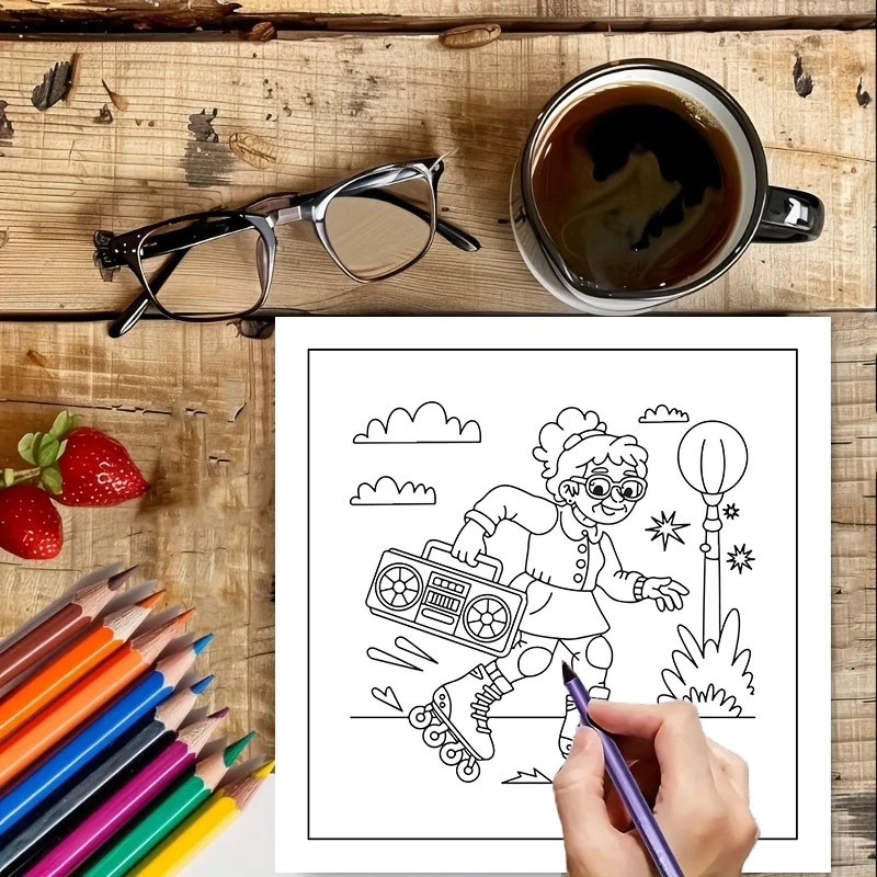 Kolorowanka dla dorosłych z mo – Food And Snacks Coloring Book recenzja i cena