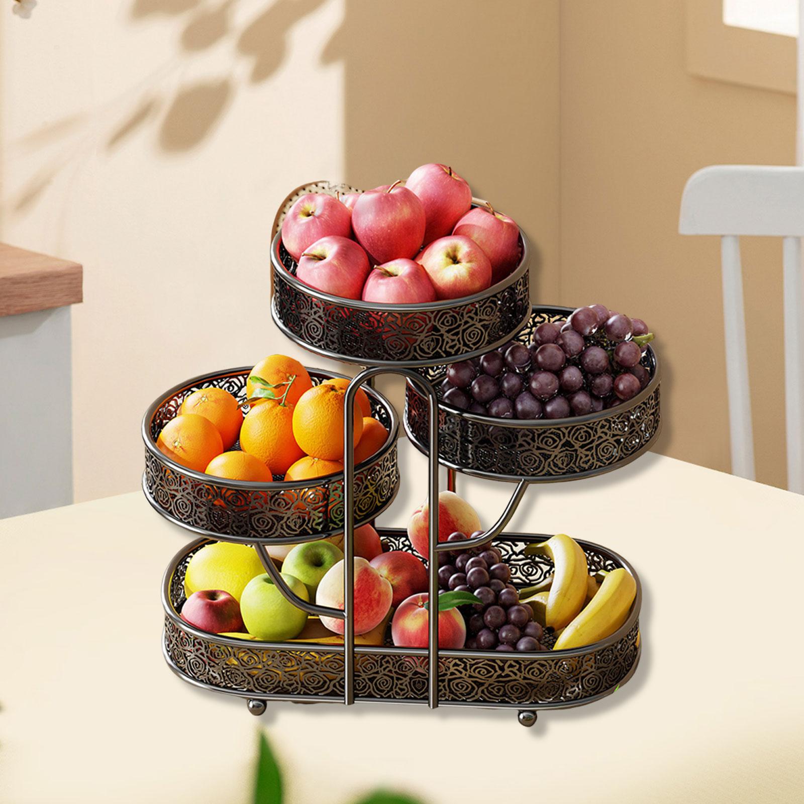 Stojak na owoce na blat, 4-poz – Food Snacks With Iron recenzja i cena