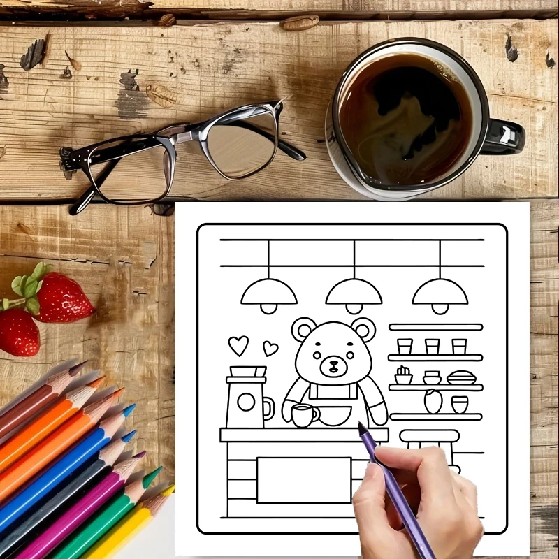 Książeczka do kolorowania dla  – Food And Snacks Coloring Book recenzja i cena