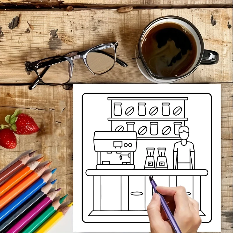 Książeczka do kolorowania dla  – Food And Snacks Coloring Book recenzja i cena